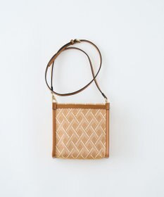 MIYABIYA LAQUOH クロス柄ジャガードショルダーバッグ