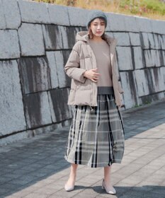 Tiaclasse 【安田美沙子さん着用・4way】ストレッチタフタショートダウン