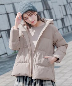 Tiaclasse 【安田美沙子さん着用・4way】ストレッチタフタショートダウン