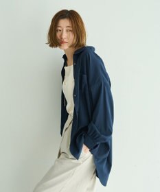 YECCA VECCA バックギャザーロングシャツ