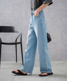WEGO 【新色追加/美脚/XS～Lサイズ展開】ストレートデニムパンツ