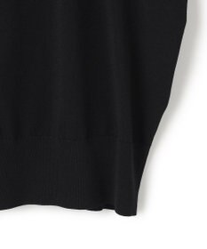 23区 L 【洗える】レーヨンポリエステルストレッチ フレンチスリーブ ポロニット