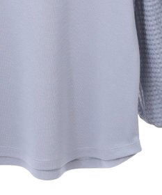 earth music&ecology シアーチェックスリーブプルオーバー