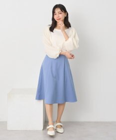 earth music&ecology シアーチェックスリーブプルオーバー