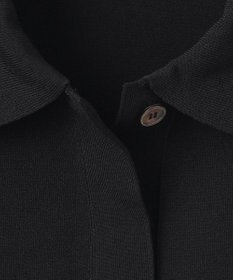 23区 L 【洗える】レーヨンポリエステルストレッチ フレンチスリーブ ポロニット