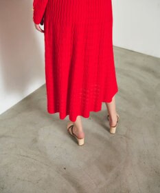 GRACE CONTINENTAL ウェーブニットワンピース