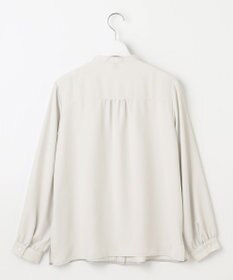 J.PRESS LADIES 【洗える】ヌーディスバックサテン タックプリーツ ブラウス