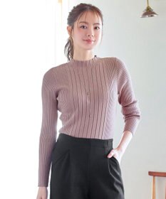 Tiaclasse 【新色追加・洗える】ランダムリブニットプルオーバー