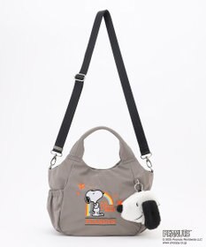Y'SACCS SNOOPYデザイン サイドギャザー2wayトート　Sサイズ(レインボー）