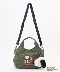 Y'SACCS SNOOPYデザイン サイドギャザー2wayトート　Sサイズ(レインボー）