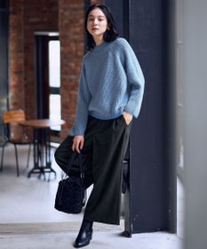 ANY L 【5色展開】バイカラーMIXニット