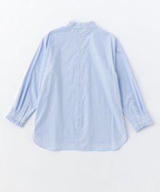 UNFILO イージーケア フリルネック シャツ