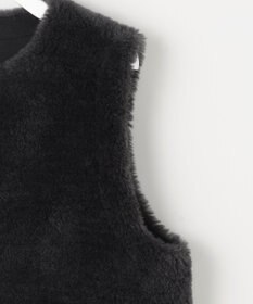 自由区 リバーシブルエコメリノムートン ジレ