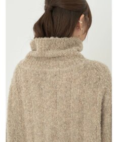 earth music&ecology ブークレハーフジップミニワンピース