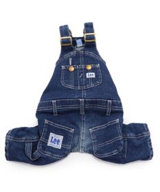 PET PARADISE  Lee デニム オーバーオール  白ステッチ 小型犬