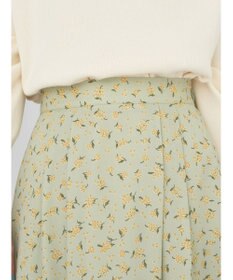 earth music&ecology キンモクセイ柄フレアスカート