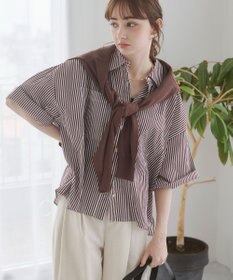 WEGO 【ANGIE VINTAGE】キャンブリックボイルオーバー半袖シャツ