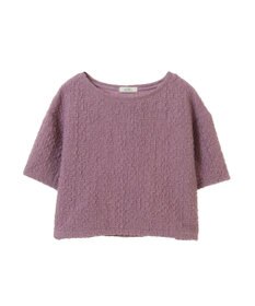 earth music&ecology ホイップ風ジャガードプルオーバー