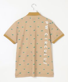 PW CIRCULUS 【MEN】【ストレッチ】アニマルプリント カノコ ポロシャツ