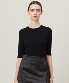 ICB L 【洗える】ハイゲージリブベーシック プルオーバーニット