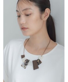 Te chichi トラペイドモチーフコードネックレス