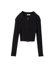 WEGO Wジップコンパクトニットカーデ