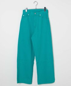 WEGO カラーウエストフィットワイドストレートパンツ