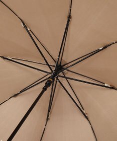 MOONBAT LANVIN COLLECTION 長傘 リーフ サテンプリント ジャンプ 耐風