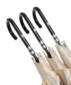 MOONBAT LANVIN COLLECTION 長傘 リーフ サテンプリント ジャンプ 耐風