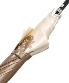 MOONBAT LANVIN COLLECTION 長傘 リーフ サテンプリント ジャンプ 耐風