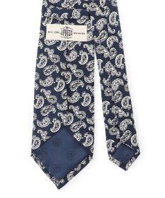 J.PRESS MEN ハンドプリントペイズリー ネクタイ