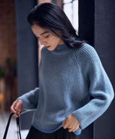 ANY L 【5色展開】バイカラーMIXニット