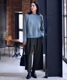 ANY L 【5色展開】バイカラーMIXニット