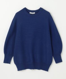 ANY L 【洗濯機可/6色展開】ラウンドネックガーターニット