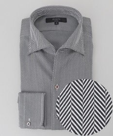 JOSEPH HOMME ツイルへリンボンクレイジー　イタリアンカラードレスシャツ