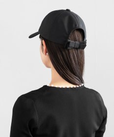 TOCCA 【紫外線90%カット・吸水速乾・抗菌防臭・接触冷感・洗える・サイズ調整可・リボン取り外し可】LOGO RIBBON CAP キャップ