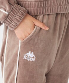 OP／FILA 【Kappa】ボックスシルエット ベロアトラックパンツ