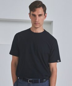 GOTAIRIKU 仕事で着られるTシャツ【サラサラ/よれにくい/透けにくい】キレイめ 鹿の子 ビズTシャツ 新色/ダークネイビー