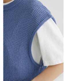 Green Parks ざっくりメッシュニットチュニック