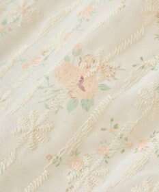 earth music&ecology フラワープリント刺繍ブラウス