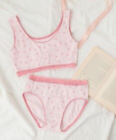 WEGO 【ハーフトップ＆ショーツセット】Liliane　Ciel　リボンドット