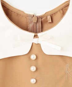 組曲 KIDS 【110-140㎝】カーブカラー ワンピース