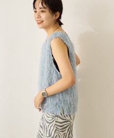 AMERICAN HOLIC 【前後2way】サイドスリットシャギーベスト