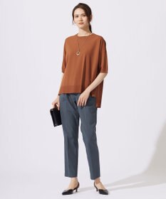 自由区 【カタログ掲載・セットアップ対応・接触冷感・UVケア・洗える】ファンクショナルクロステーパード パンツ