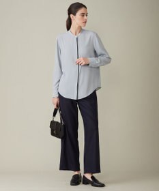 ICB 【洗える】 ウォッシャブルウールジャージー ワイドパンツ