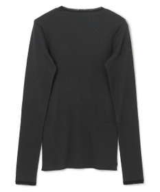 BEIGE， 【BEIGE,ecru/WEB限定・洗える】RIB TOPS /  コットンシルクロングスリーブトップス