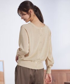 ANY SIS 【洗える】ラメ カーディガン