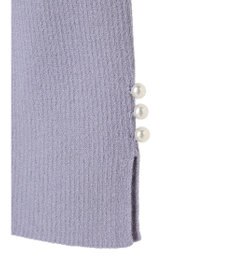 earth music&ecology ハートネック袖パールニットプルオーバー