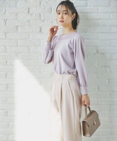 ANY SIS 【洗える】フラワーモイスチャー ニット