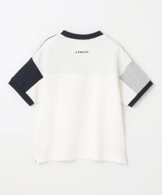 J.PRESS KIDS 【吸水速乾】【100-130cm】ポンチローマ トリコロール 切替Ｔシャツ